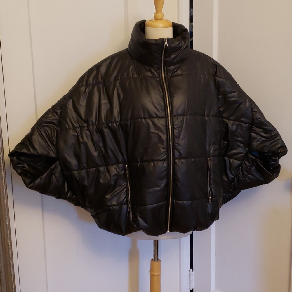 Modern Batwing Puffer Coat